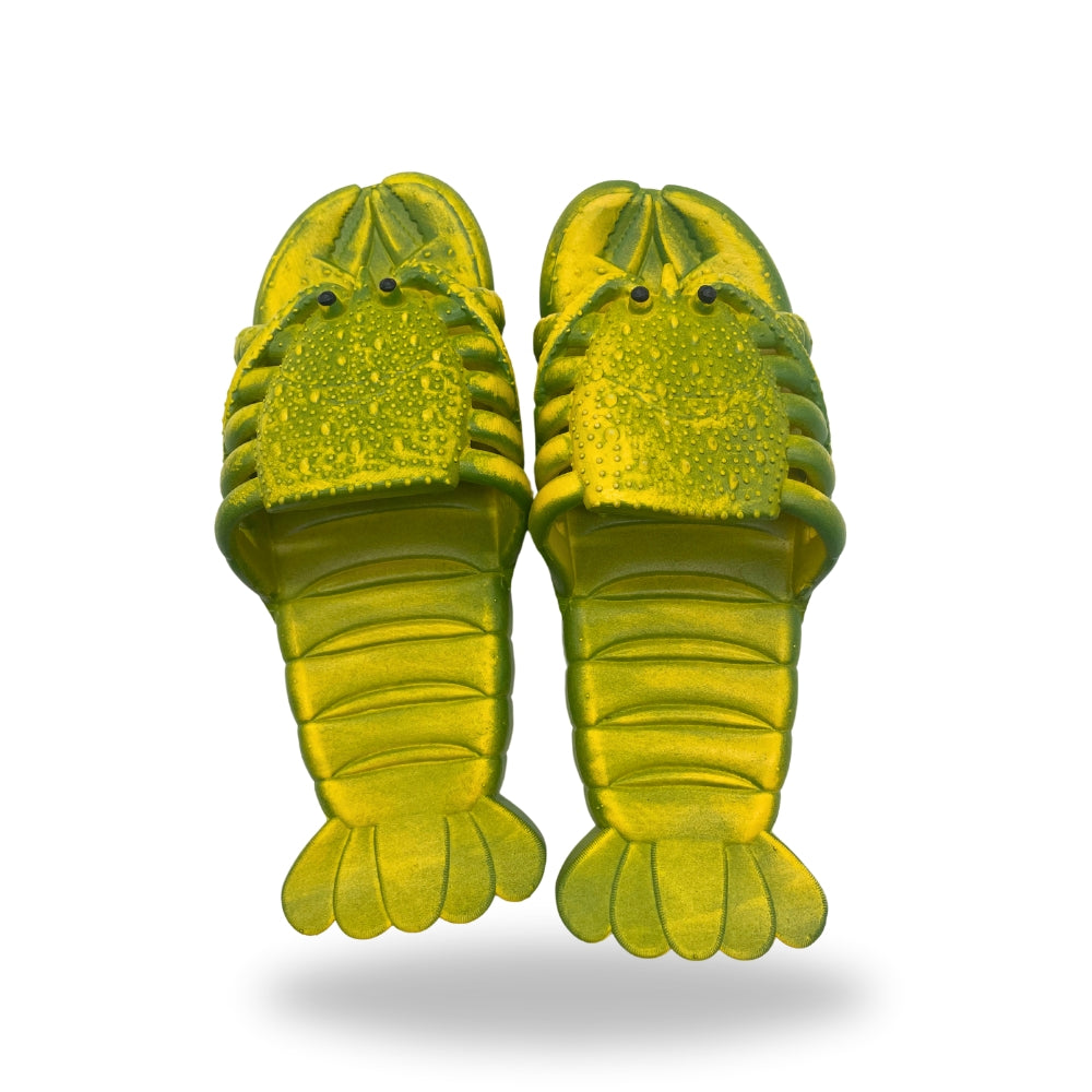 Lobster Slippers Shoes Cozy Footwear green