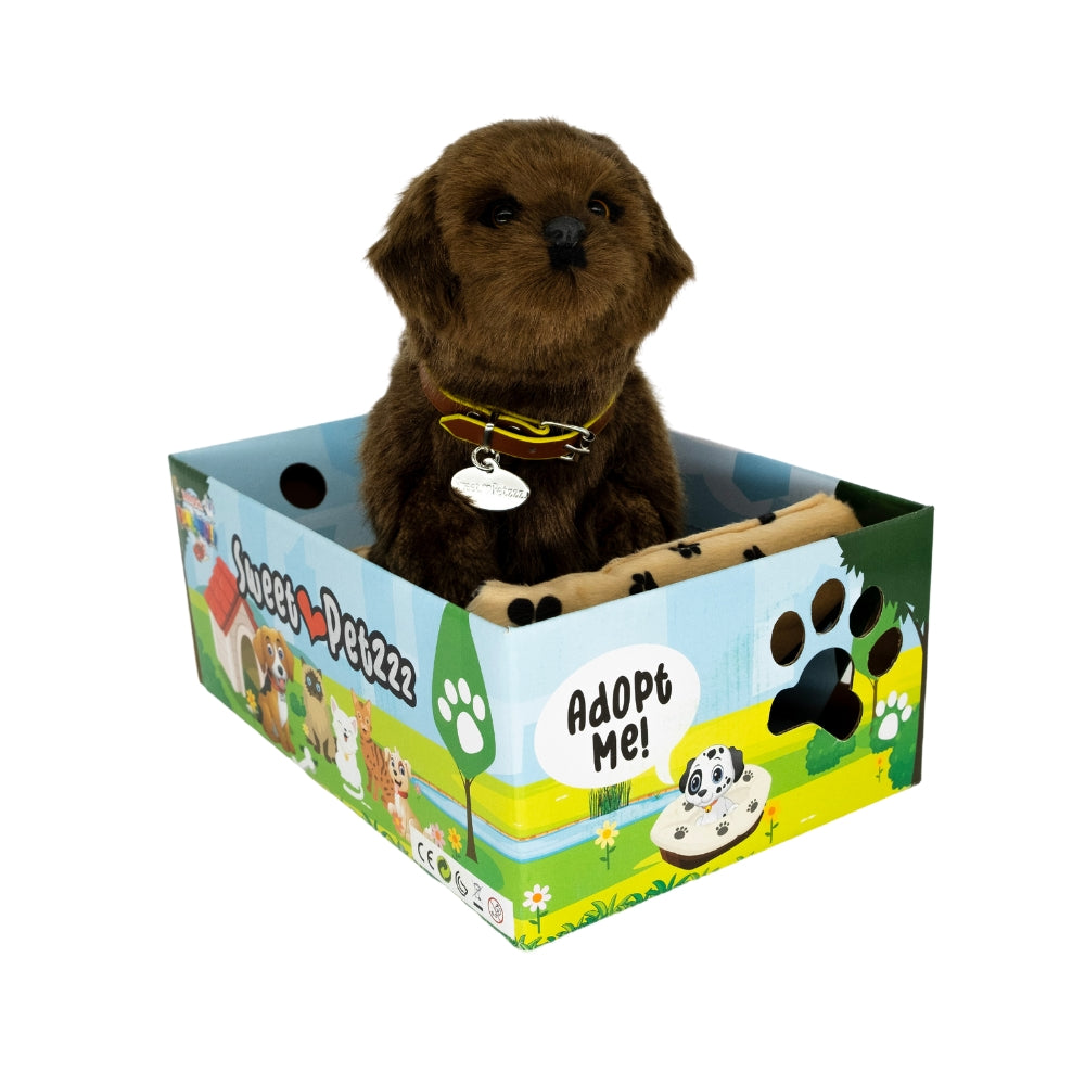 Chocolate labrador toy best sale