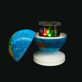 Illuminated World Globe Lamp and Projector - Lullaby & Remote
