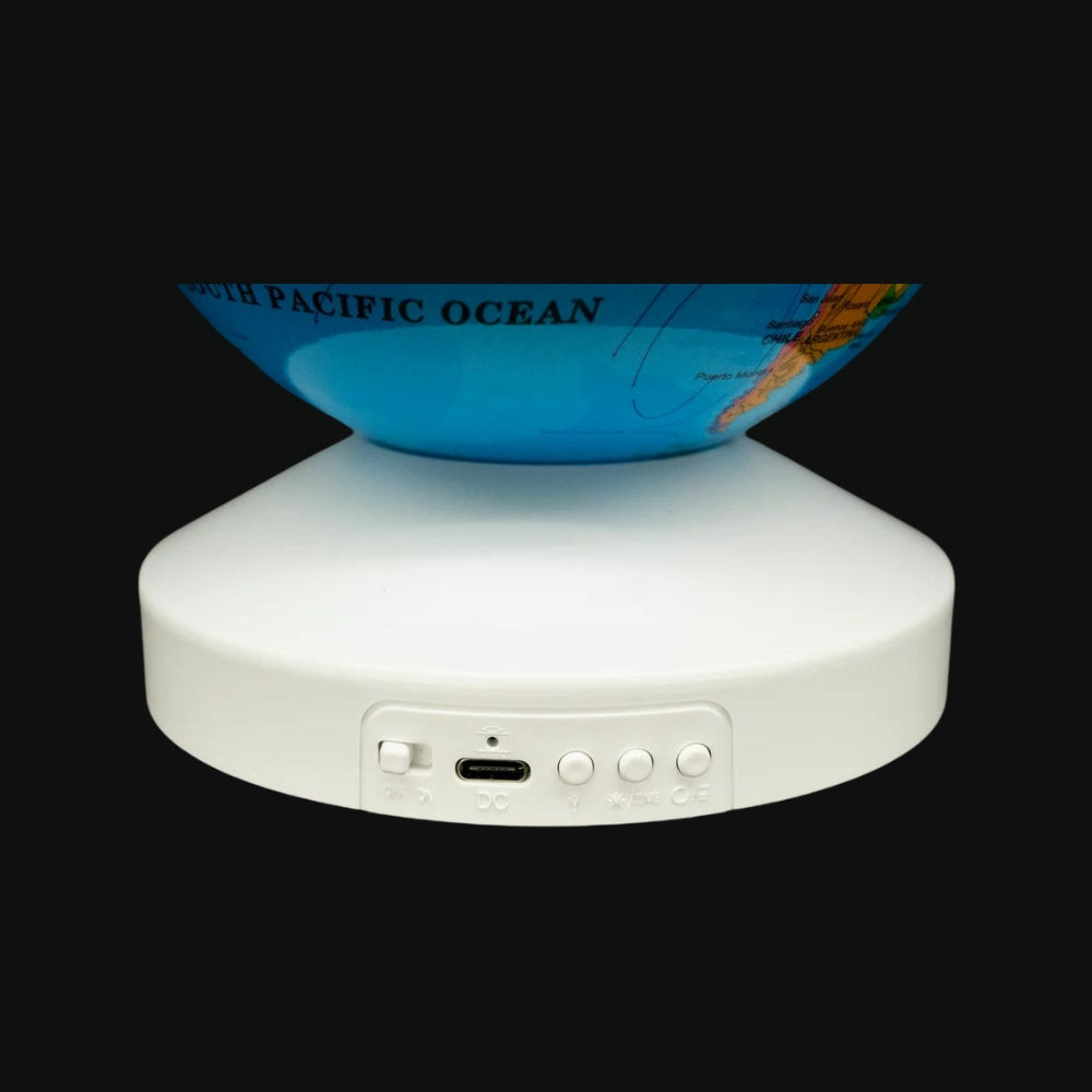 Tranquil World Globe Lamp and Projector - Lullaby & Remote for Home Decor