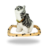 Left side of Sweet Petzzz Gray Tiger Cat toy.