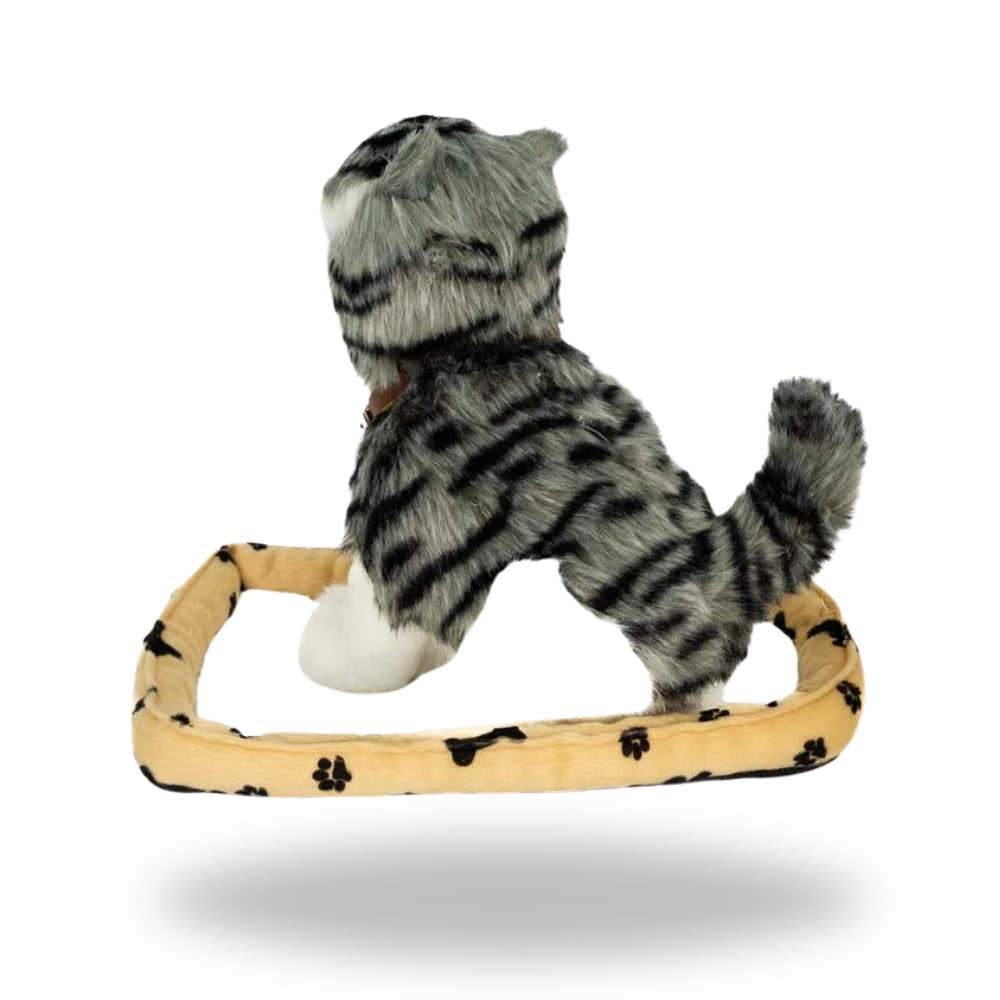 Back view of Sweet Petzzz Gray Tiger Cat toy.