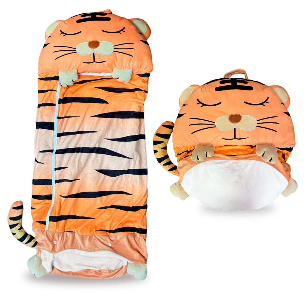 Cozy & Fun Kids' Tiger Sleeping Bag – Teddy & Co FUNLAND!!!