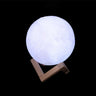 White Moon Lamp with Wooden Frame