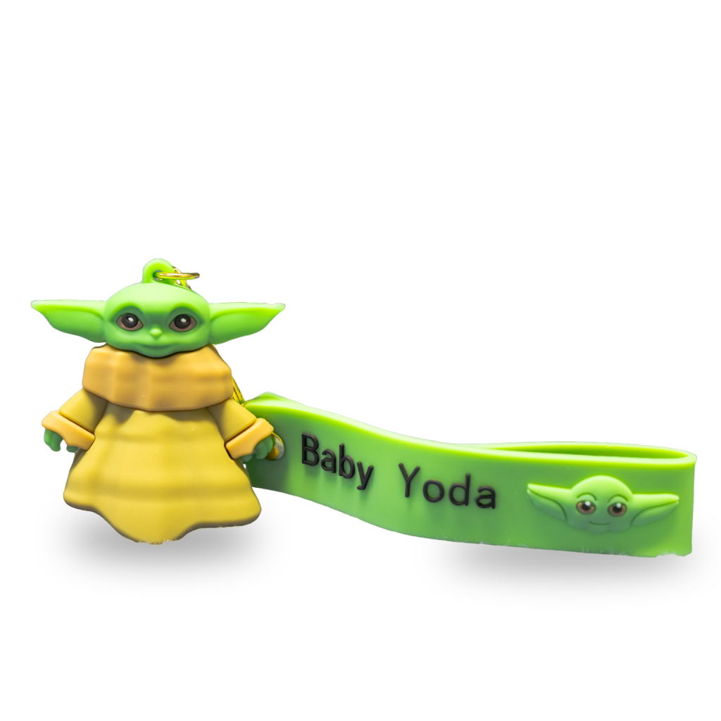 Baby Yoda keyring - 3D rubber keychain for Star Wars fans