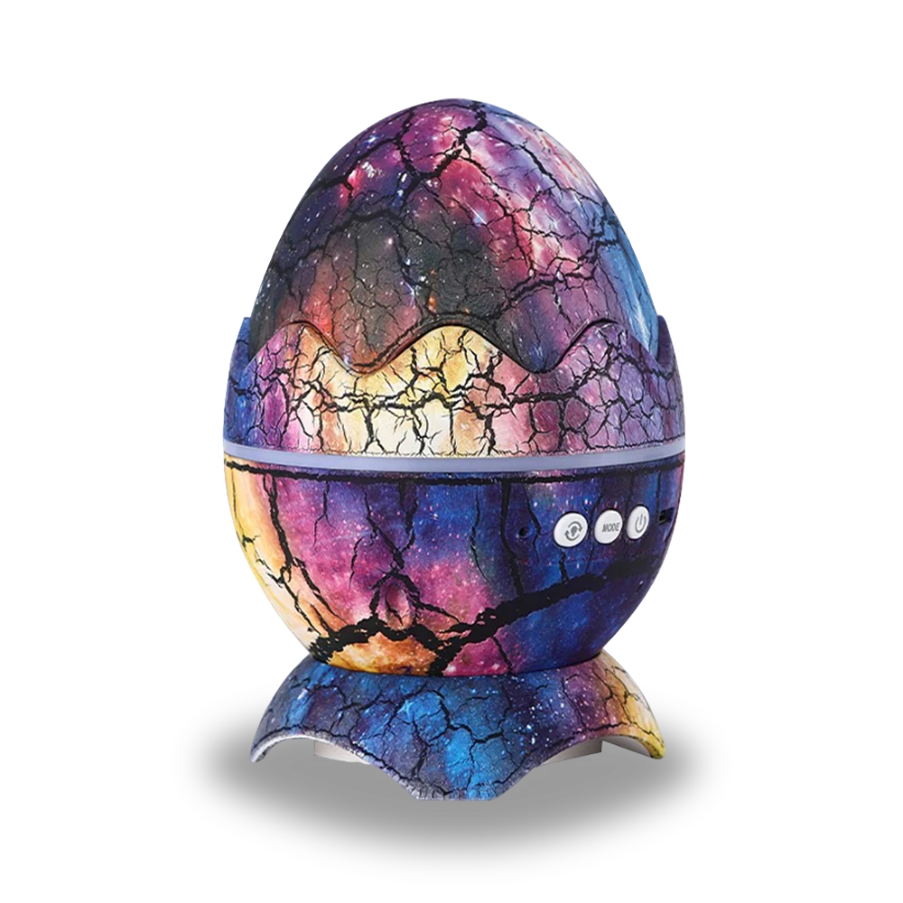 dinosaur egg galaxy projector purple raibow