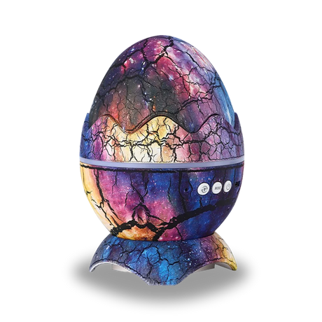 dinosaur egg galaxy projector purple raibow