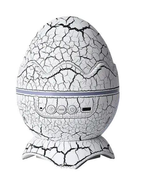 dinosaur egg galaxy projector white