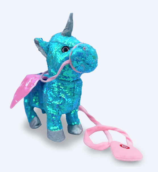 Walking Unicorns - Sequin - Blue