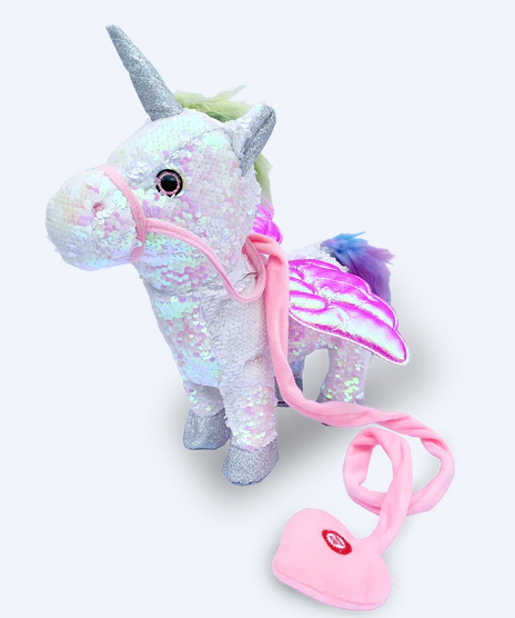 Walking Unicorns - Sequin - White