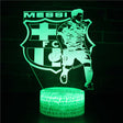 Illuminated Football - Messi 3D Lamp in Dark Setting