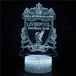 Illuminated Football Liverpool 3D Lamp in Dark Setting