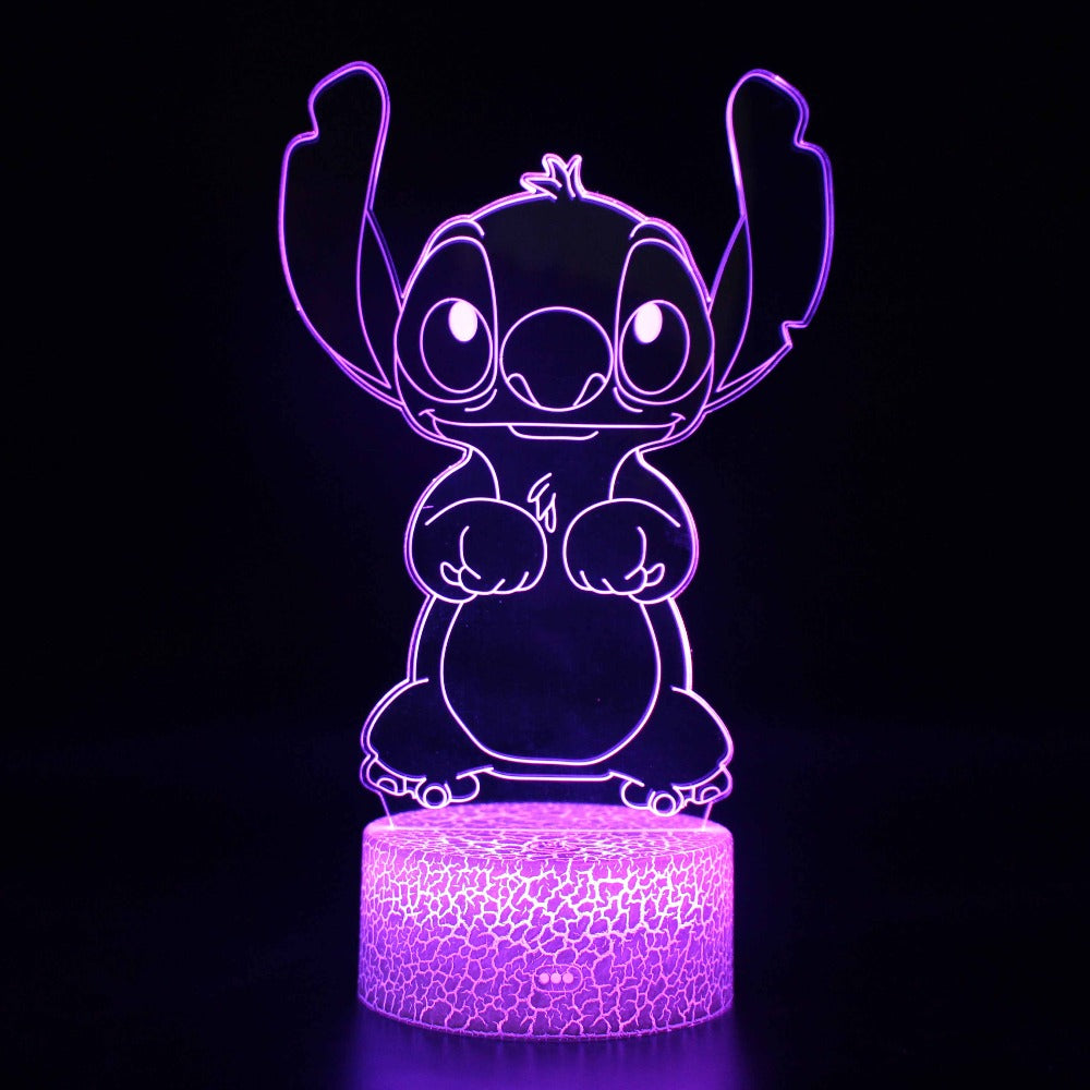 Lampada Led 3D Chitarra Stitch - Pictyourlamp